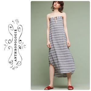 BNWT Anthropologie Strapless Yarn-Dyed Midi Dress